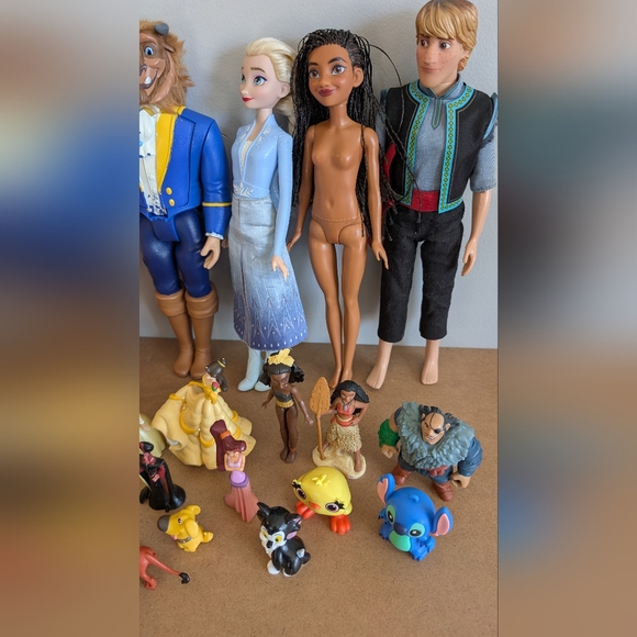 Disney Dolls & Figures / Cake Toppers Bundle Lot - Picture 4 of 16